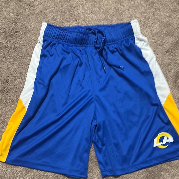 Blue and Yellow Men's Shorts - Picture 1 of 3